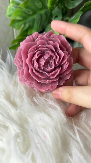 Calligraphy sticker frame and peony candle 🕯️ | Rajby Iah