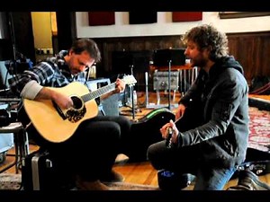 Jon Randell smokes his new wilson Guitar before he really goes to work