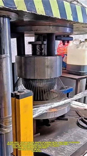 Hydraulic Press Wire Forming Process | Industrial Metal Shaping Technology.