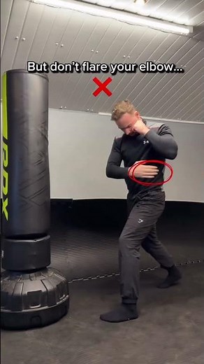Boxing Punching Technique Tip 🥊 Fix Your Elbow & Improve Defence Instantly