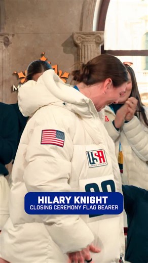 Captain Knight leading the way 🇺🇸 With a brand new gold medal around her neck, 5x Olympian Hilary Knight has been named Team USA’s Closing Ceremony Flag Bearer, and we can’t think of anyone more deserving. #WinterOlympics | Team USA