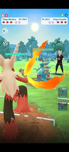 💥Mega Blaziken Vs Mega Sceptile, PVP Batalla en Pokémon Go💥 #Pokemongo #pokémon #short