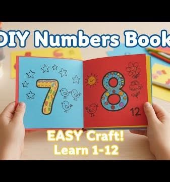 How to Easily Create a DIY Numbers Picture Book for Kids