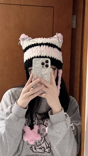 Handmade Crochet Cat Beanie - Crochet Pattern Included