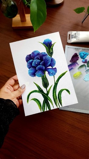 Renjitha Anoop | Flower painting 🌸✨ Watch how a simple round brush blooms into magic! Every stroke turns into petals, and every layer adds life. 🎨💫 If you... | Instagram