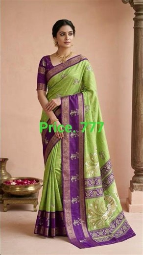 #Grape silk with bendex border Sarees Note : Grape silk with full body original jari line weaving#