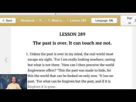Lesson 289 from A Course in Miracles - ACIM