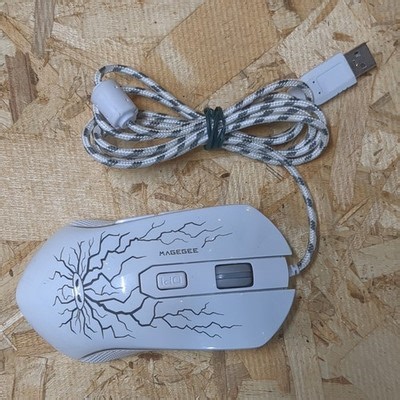 Magegee White Wired Gamer Mouse - Multi Color Light Up - Gaming - Model G6S | eBay