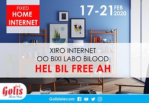 2.7K views · 301 reactions | Ka faaidaysi wacan!!! 17-21 FEB Golis Telecom Somalia #Fiberoptic #internet | Golis Telecom | Facebook