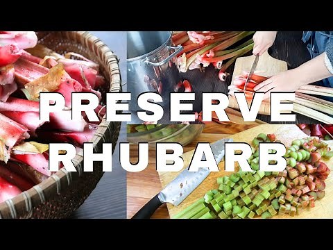How to Preserve Rhubarb at Home