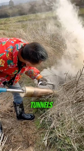 Farmers Use Smoke to Drive Rats Out 😳🐀🌫️