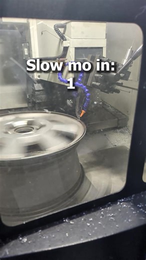 We can repaired machine finished wheels. This is a peek at the lathing process. Have a set of wheels that needs to be repaired? Schedule a free inspection with us! #alloywheelrepair #lathe #machinedfinish #repair #ColoradoSprings