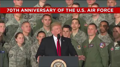 1.6M views · 77K reactions | HAPPY 70th BIRTHDAY to the United States Air Force! The American people are eternally grateful. Thank you for keeping America PROUD, STRONG and FREE! | Donald J. Trump | Facebook