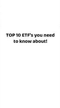 Best European ETFs (Top 10 Europe ETFs)