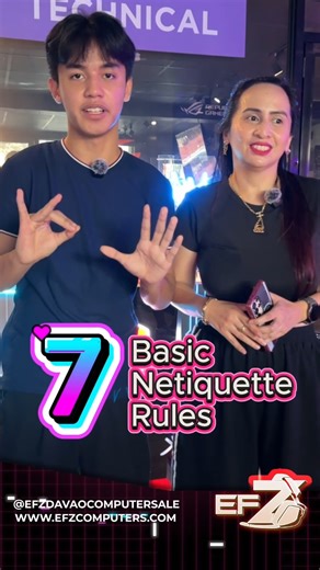 ✨Think before you click, type, or post! ✨ ❤Good manners don't stop in real life--they apply online too.❤ Let's make the online world 🌎 a better place--one respectful post at a time. ❤🫶✌️ #socialmedia #netiquette #netiquetteawareness #efzdavaocomputersales | Efz Davao Computer Sales Enterprises