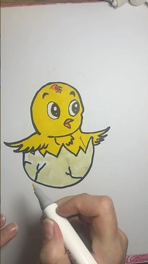How to Create an Adorable Hatching Chick 🐣✨ | Easy Drawing Tutorial