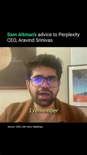 Grow As Entrepreneurs | Sam Altman shared what he calls his “best accidental” career advice: stop chasing passion or credentials and identify the 1 thing that... | Instagram