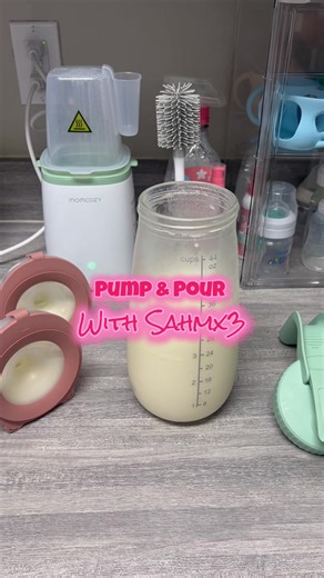 Pump Session ❤️💫🍼 #milksupply #pumpsession #exclusivelypumping #increasingmilksupply #sahmx3