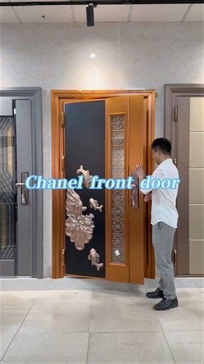 分享一款不锈钢材料的入户门 # Door #Front door #Steel door #Entrance door #Door industry factor