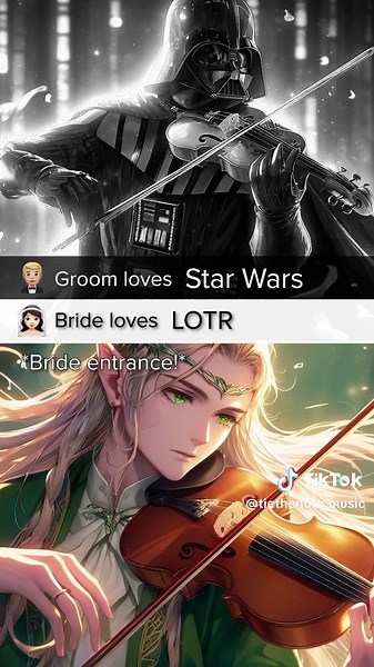 Interstellar Mashup: Star Wars x LOTR Wedding Entrance