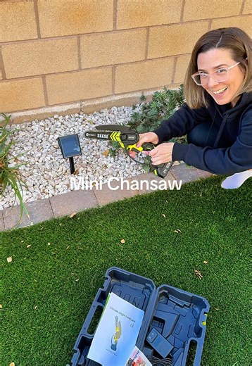 Quick Cutting of Branches with Handheld Chainsaw
