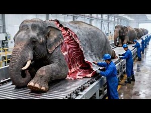 Inside the Giant Elephant Facility: How Massive Herds Are Managed at Industrial Scale (Full Process)