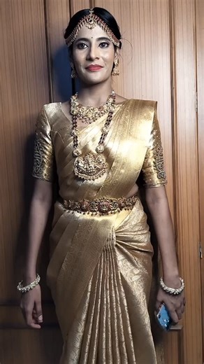 The Drape Destiny| Gayathri on Instagram: "Grateful for such kind feedback 🤍 This review is from a TFP collaboration, and I truly loved working on this drape. Neat pleats, comfort, and elegance are always my focus ✨ — The Drape Destiny Model: @itz_r_thi Makeup: @saranyagandhi_mua Hair: @nr_makeover_studio Photography: @off_madrasi Jewellery: @anugraha_jewels_rental If you’re looking for elegant and well-finished saree draping, DM to book ✨ 📍 Chennai | Available for shoots, events & weddings #T