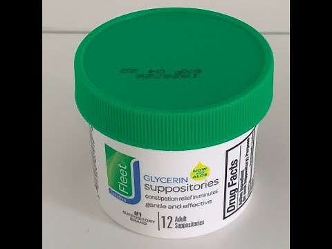 Unboxing Fleet Glycerin Suppositories for Adults