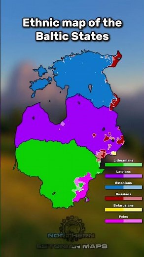 Ethnic map of the Baltic States | Estonia, Latvia, Lithuania, Geography, Mapping, Alternate History
