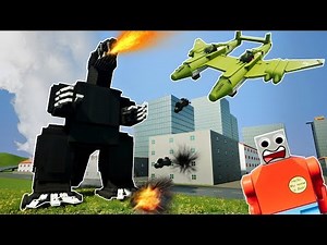 LEGO GODZILLA DESTROYS CITY! - Brick Rigs Gameplay Challenge & Creations