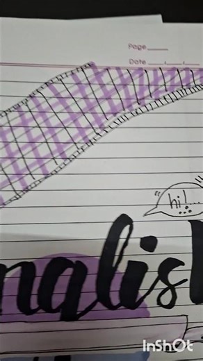 Assignment Front Page Design: English tutorial 🎀🌟||#shorts #nhuandaocalligraphy #frontpage #viral||