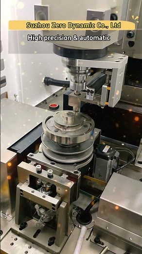 Real shot of single-station motorcycle clutch automatic balancing machine - Zero Dynamic.