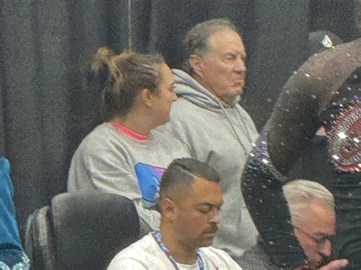 Bill Belichick goes viral, wears signature hoodie at girlfriend's cheer competition