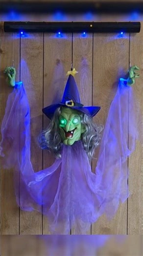 Gemmy Animated Floating Purple Witch (Rare) - DEMO