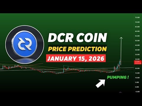 DCR Coin Massive Pump! DCR Coin price prediction | Decred | Jan 15, 2026