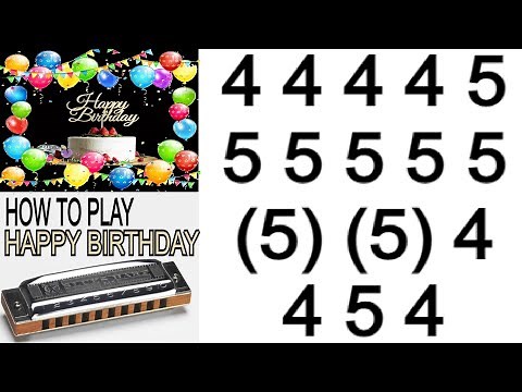 HAPPY BIRTHDAY HARMONICA ( C DIATONIC ), ARMÓNICA C, GAITA DE BOCA C, BLUES HARP C, MUNDHARMONIKA C