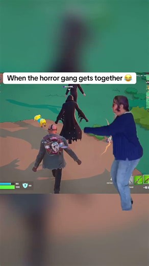 When ghostface meets up with the gang 😂 #fortnite #funnyshorts #gaming