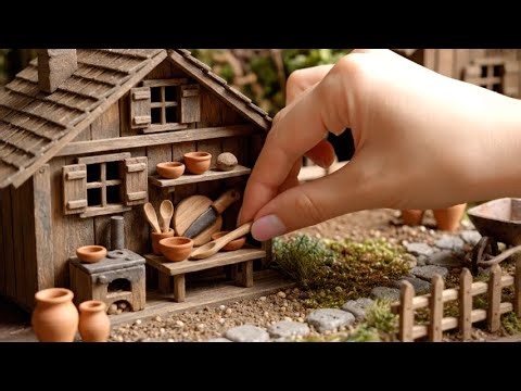 Miniature ASMR: Rural Cooking with Lamb and Rice | Realistic Tiny Kitchen Experience