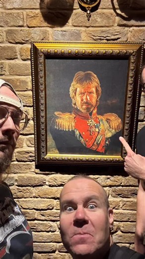 King @chucknorris is watching over us tonight so the gig shall kick ass! | Ensiferum