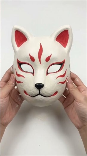 I Made a Kitsune Mask from Papier-Mâché — Would You Wear It?