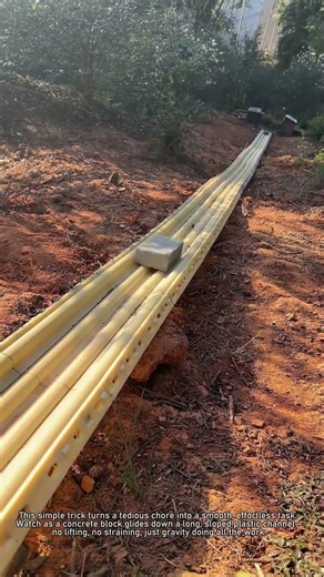 DIY Life Hack: Sliding Bricks with a Plastic Channel