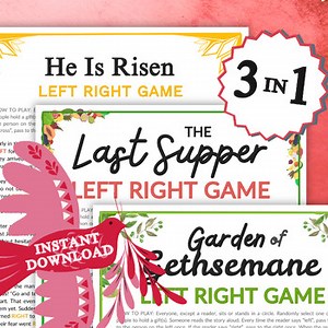 Resurrection Games 3 BUNDLE | Jesus Resurrection Stories Group Activities