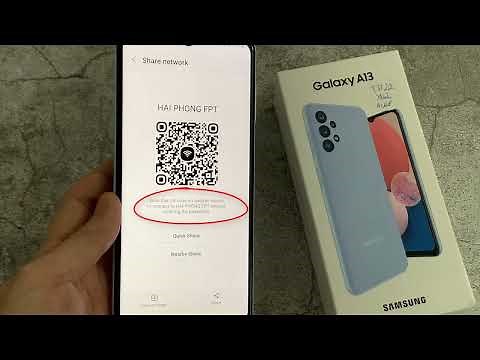 How to Share Wifi Network Connection using QR Code in Samsung Galaxy A13