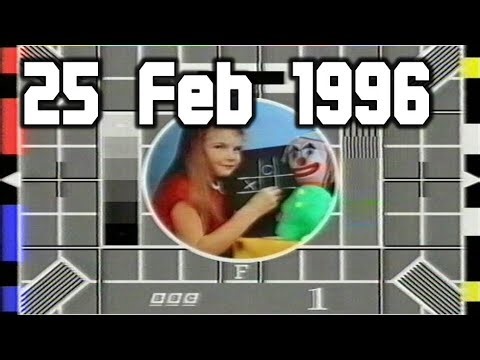 BBC1 Northern Ireland - Continuity Junction and Closedown | 25 February 1996