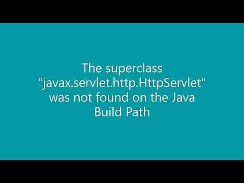 The superclass "javax.servlet.http.HttpServlet" was not found on the Java Build Path, Error solved!!