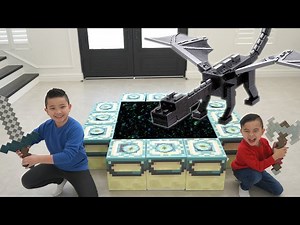 We Made an Ender Portal Minecraft IRL CKN - Videos For Kids