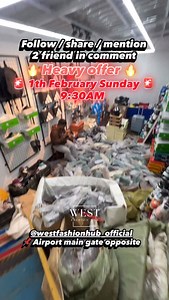 •9:30AM 🥳 •First come first serve ✌🏻✨ •Sunday sales 1th February 2026🔥🔥🔥 | West fashion hub