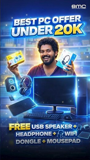 Complete Desktop Setup Under ₹20K 💥 #gaming #techdeals #delllaptop #laptopstore #pcbuild #pcgaming