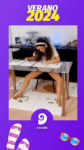 [#Viral] En la cuenta de instagram de la artista @rajacenna se viralizó este video en donde se la ve realizando un retrato realista hecho a pies y manos.🎨 ¿Qué te pareció? Te leemos 👀 | Canal 9 Televida
