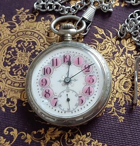 Vintage Working Pocket Watch 1910 With a Chain, Antique Working Watch Mid Century, Pocket Watch, Working Condition, Depose Argentan - Etsy UK